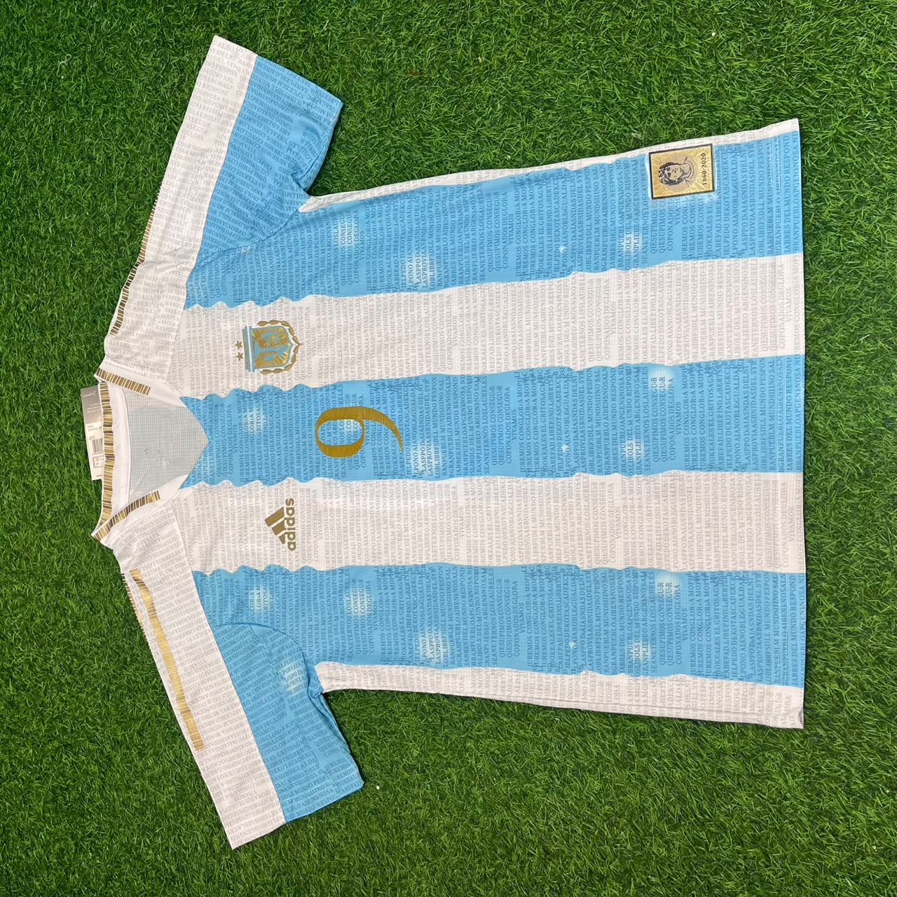 Gabriel Batistuta Argentina Commerative Anniversary Football Jersey Trikot Maillot