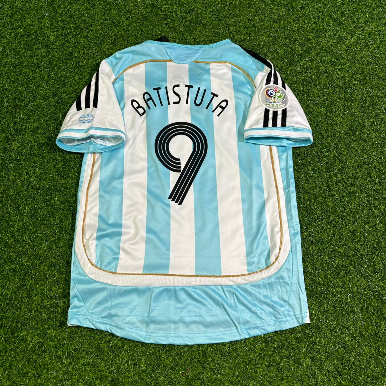 Gabriel Batistuta Argentina Kids Retro Football Jersey