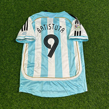 Gabriel Batistuta Argentina Kids Retro Football Jersey