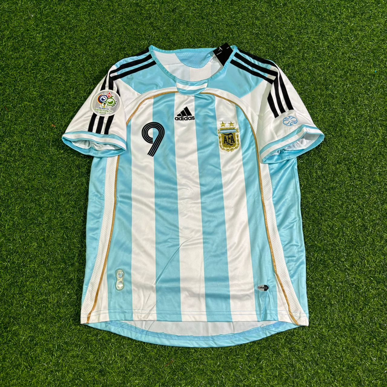 Gabriel Batistuta Argentina Kids Retro Football Jersey