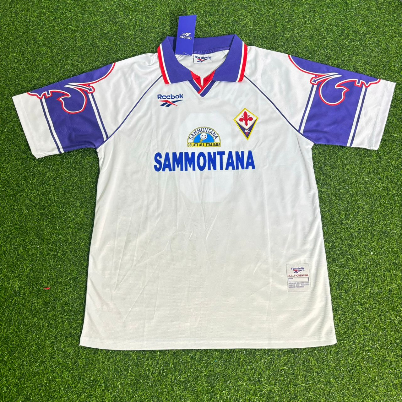 Gabriel Batistuta Fiorentina 1995–1997 Retro White Football Jersey
