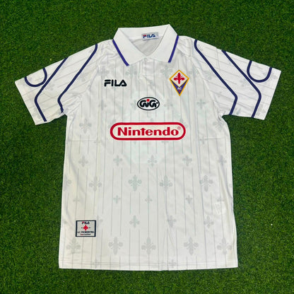 Gabriel Batistuta Fiorentina 1997-1998 White Retro Football Jersey