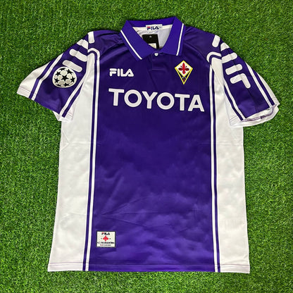 Gabriel Batistuta – Fiorentina 1999/2000 Retro Jersey – | Trikot | Maillot Soccer Shirt