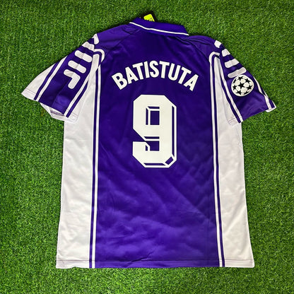 Gabriel Batistuta – Fiorentina 1999/2000 Retro Jersey – | Trikot | Maillot Soccer Shirt