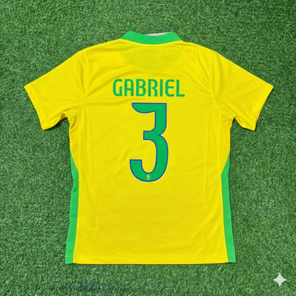 Gabriel Magalhaes 3 Brazil 2026 World Cup New Season Football Jersey