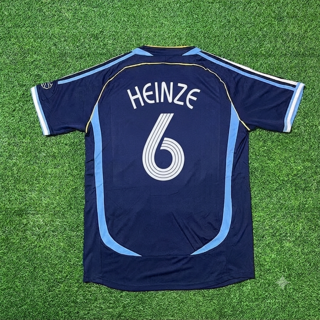 Gabriel Heinze #6 Argentina 2006 World Cup Dark Blue Home Retro Football Jersey Kit