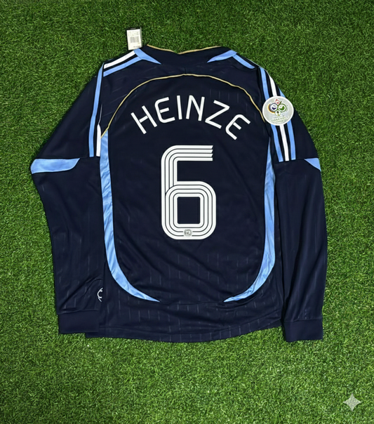 Gabriel Heinze Argentina 2006 World Cup Long Sleeve Retro Football Jersey Kit