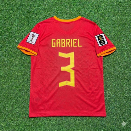 Gabriel dos Santos Magalhães 3# Brazil 2026 World Cup Long Red Jersey Trikot