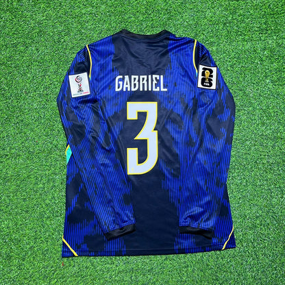 Gabriel Magalhães 3# Brasilien 2026 WM Langarm Auswärtstrikot Blau
