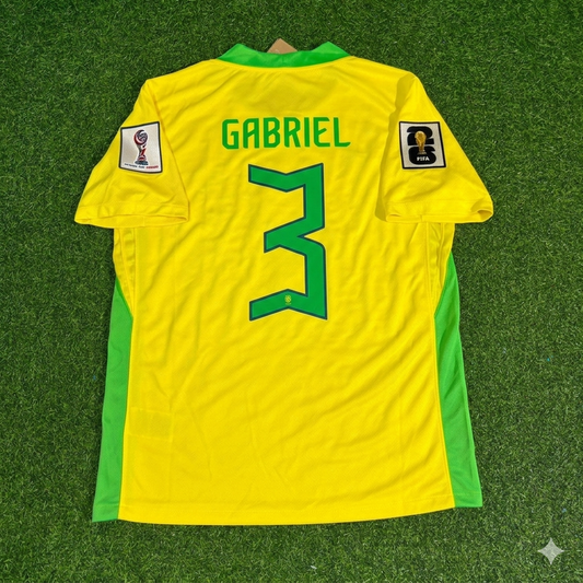 Gabriel Magalhaes 3 Brazil 2026 World Cup New Season Football Jersey