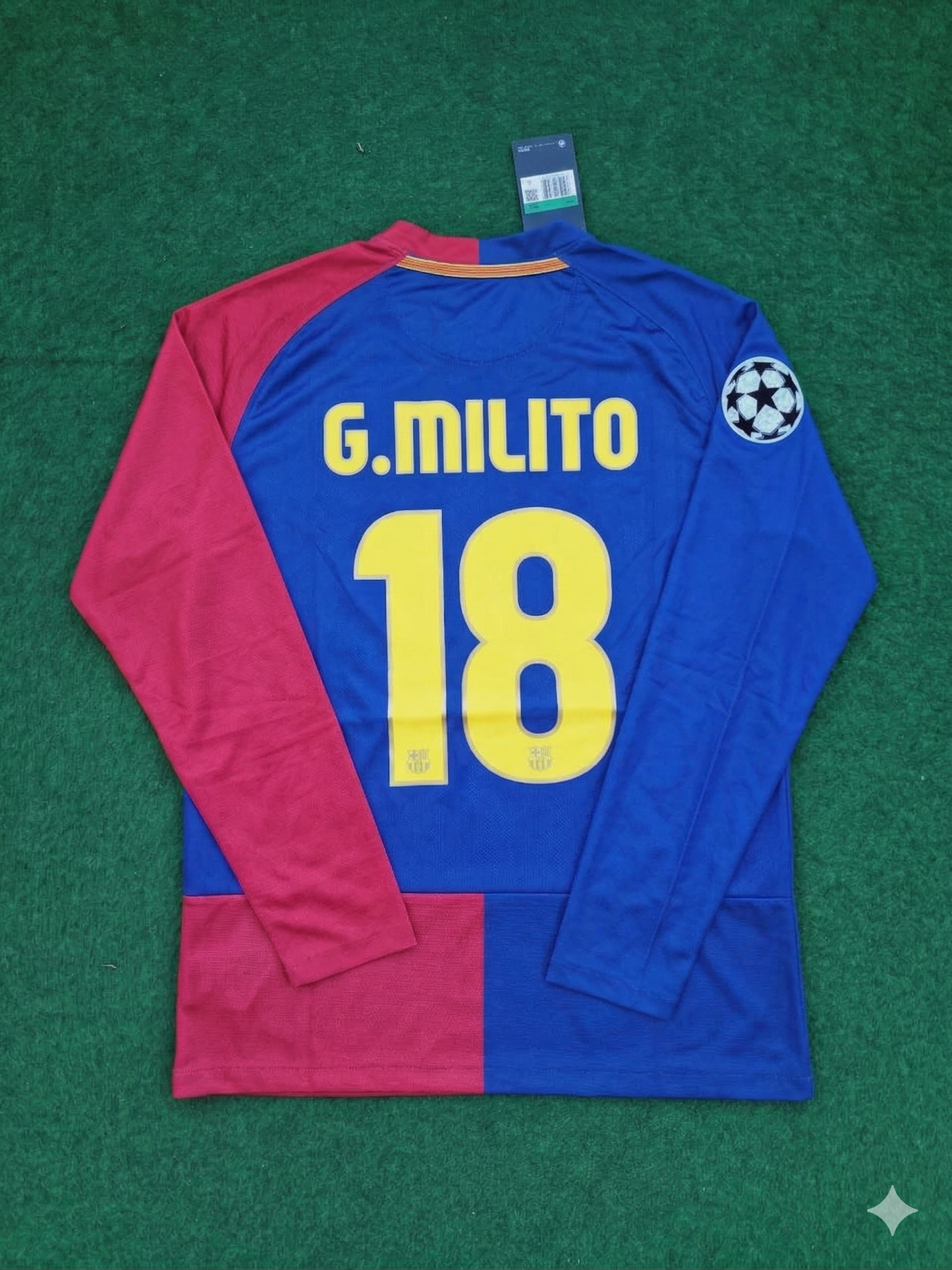 Gabriel Milito Barcelona 2009 Champions League Finale Retro Trikot