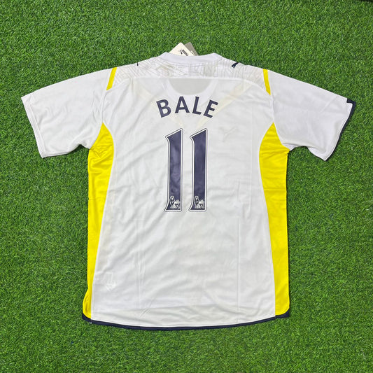 Gareth Bale Tottenham 2009–2010 White Retro Football Jersey Kit