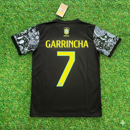 Garrincha Brazil Iconic Retro Football Jersey Trikot Maglia Soccer Shirt