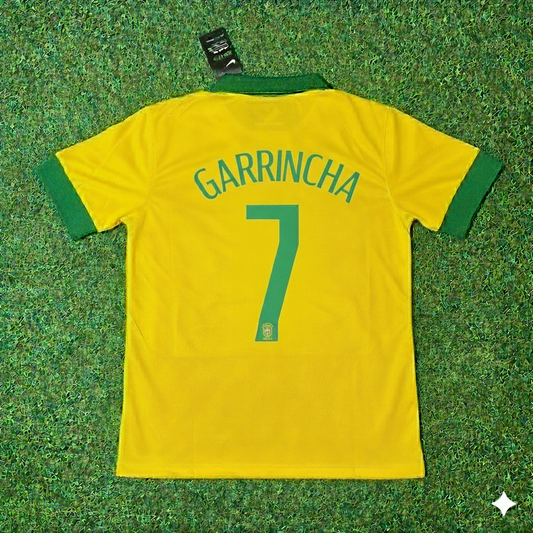Garrincha Brazil Retro Football Jersey Kit