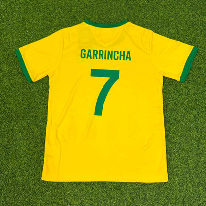 Garrincha Brazil World Cup Kids Football Jersey