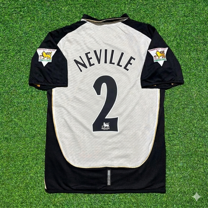 Gary Neville #2 Manchester United 2001-2002 Reversible Retro Jersey