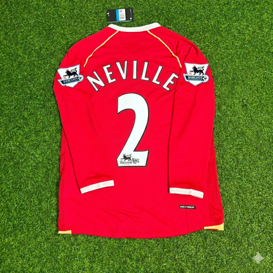 Gary Neville Manchester United 2006-2007 Red Jersey Trikot