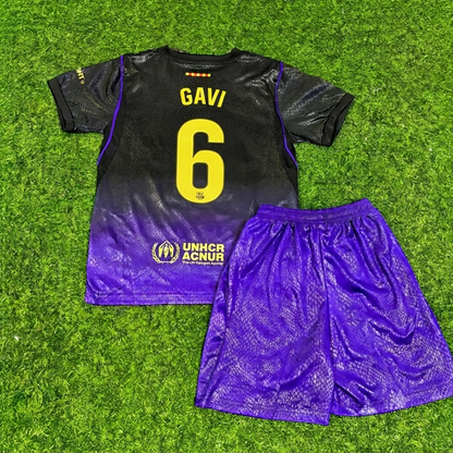 Gavi #6 Barcelona 2027 New Season Away Kids Jersey Trikot Maillot Soccer Shirt