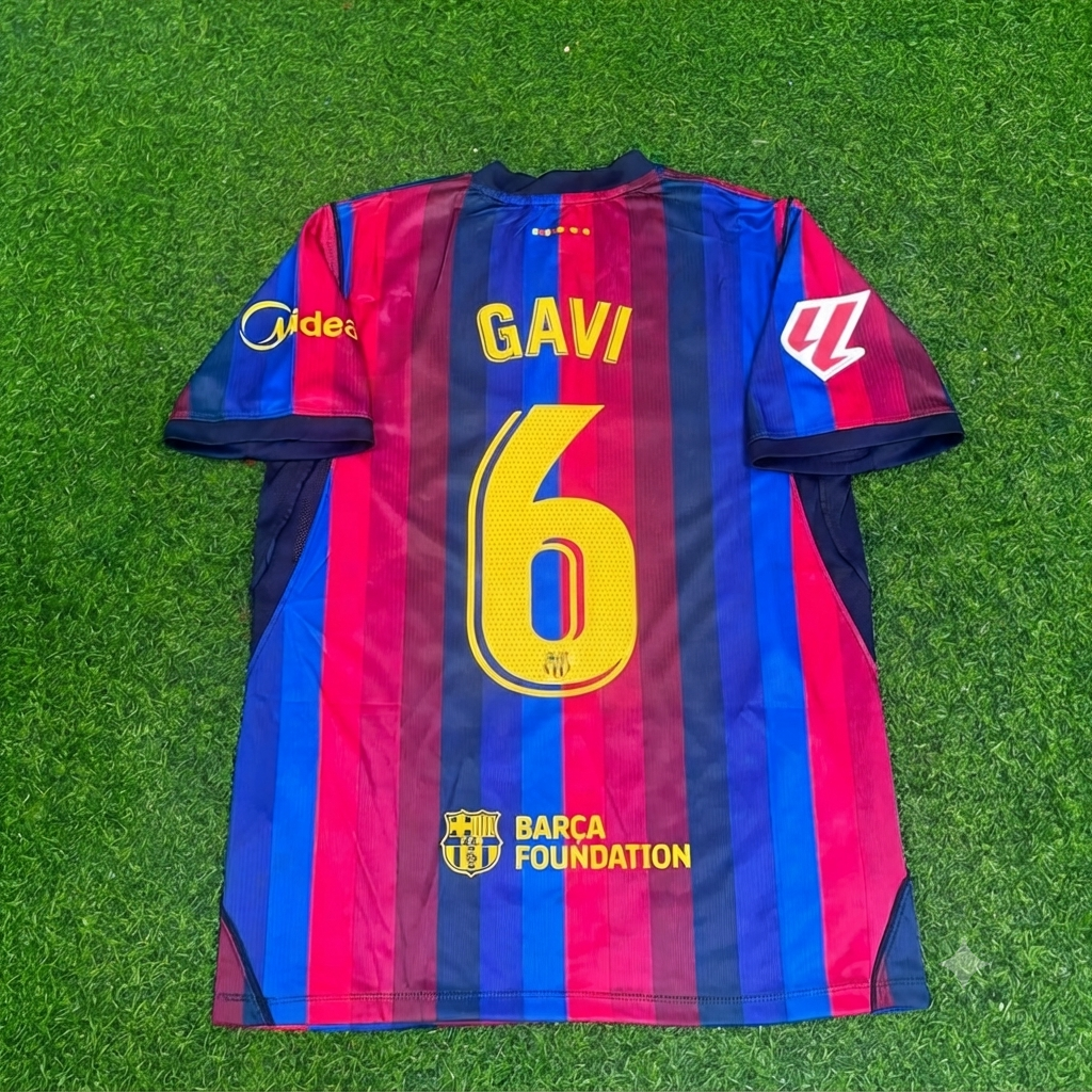 Gavi #6 Barcelona 2027 New Season Home Jersey Trikot Maillot Soccer Shirt