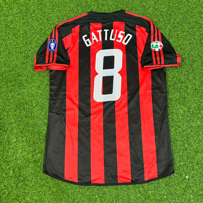 Gennaro Gattuso 8 Milan 2003/2004 Maillot de football rétro domicile