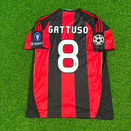 Gennaro Gattuso 8 – Mailand 2010/2011 Heim-Retro-Trikot