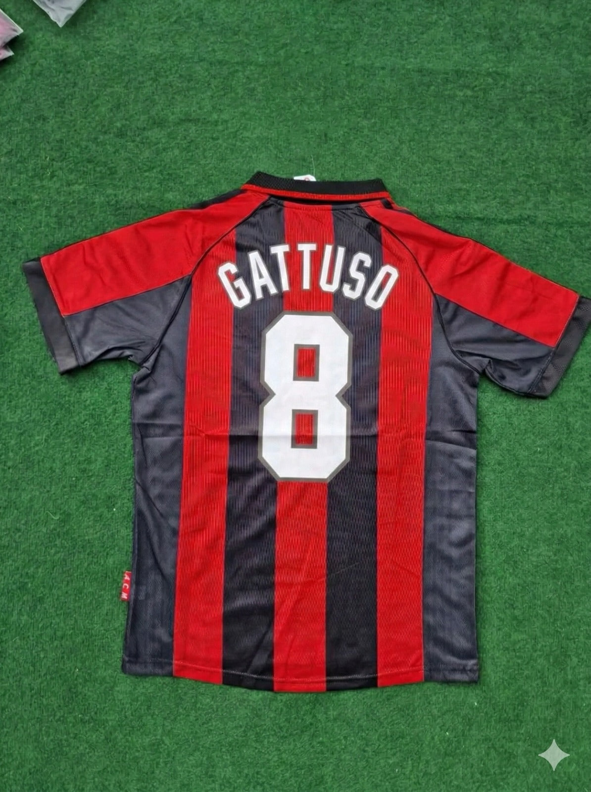 Gennaro Gattuso 8- AC Milan 1999 Retro Football Jersey