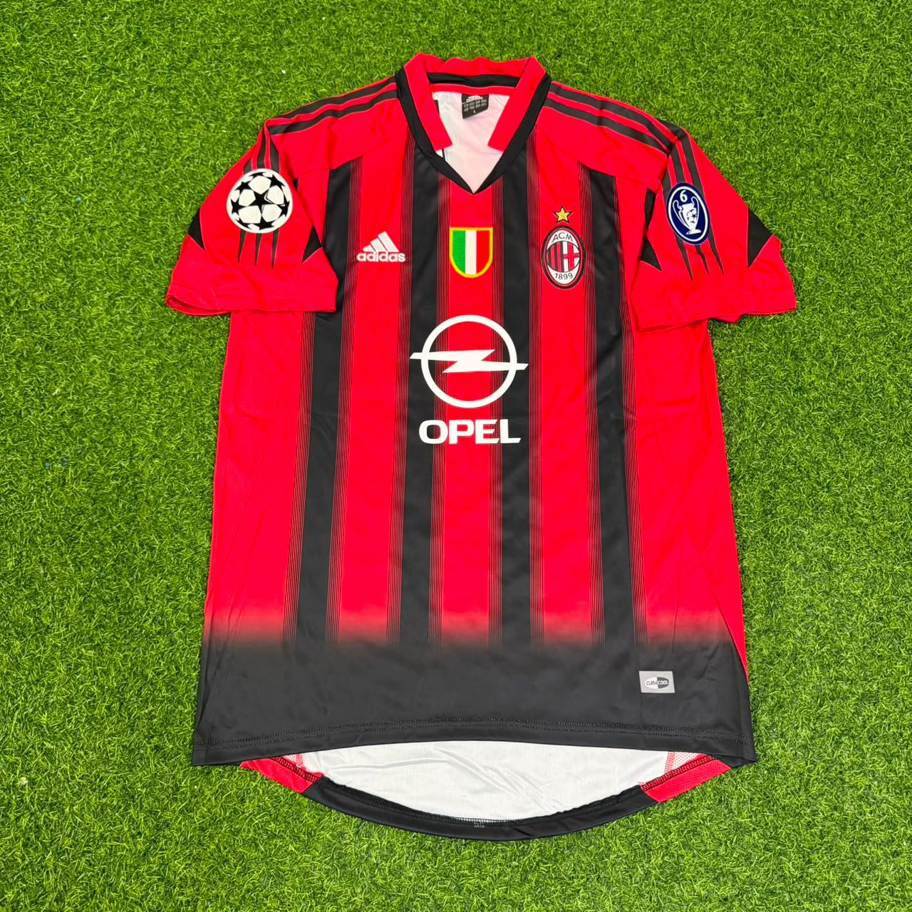 Gennaro Gattuso 8 – Milan 2004/2005 Red & Black Home Retro Kit Jersey Trikot Maillot