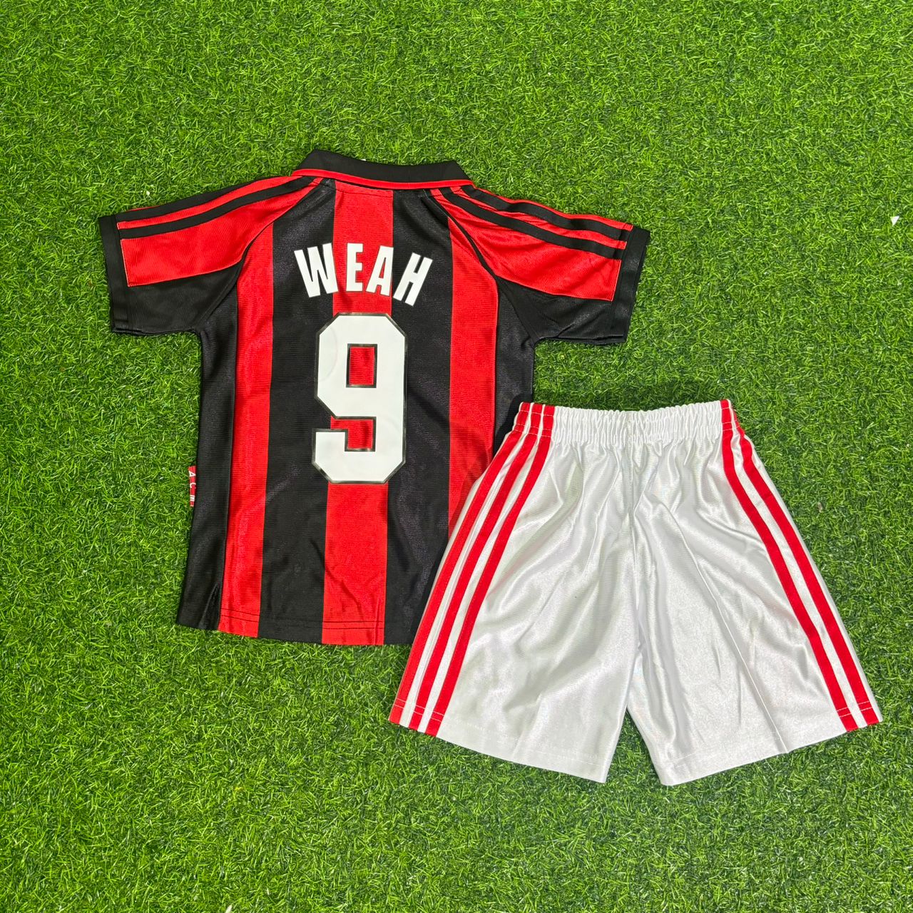 George Weah AC Milan 1998/1999 Retro KIDS Football Jersey