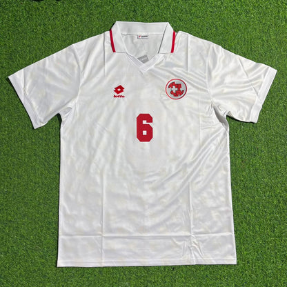 Maillot de football rétro blanc Breel Embolo Suisse