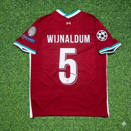Georginio Wijnaldum 5# Liverpool 2019 2020 Home Retro Football Jersey