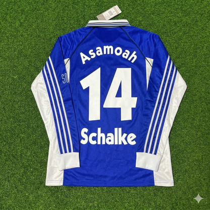 Gerald Asamoah #14 Schalke 04 1998-2000 Langarm Retro Fussballtrikot