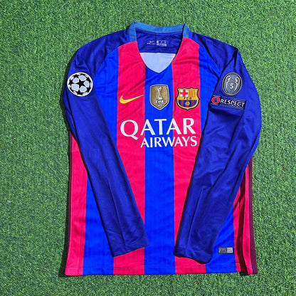 Maillot de foot Gerard Pique Barcelone 2016 avec patch spécial
