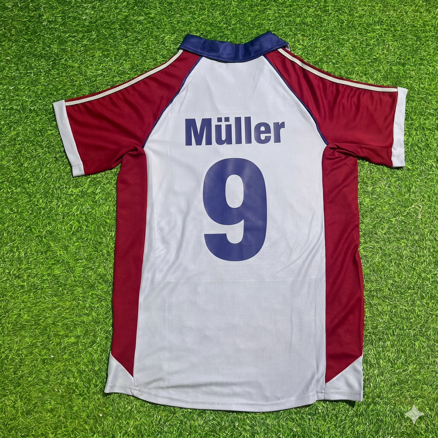 Gerd Müller #9 FC Bayern München Auswärts Retro Fußballtrikot Grau