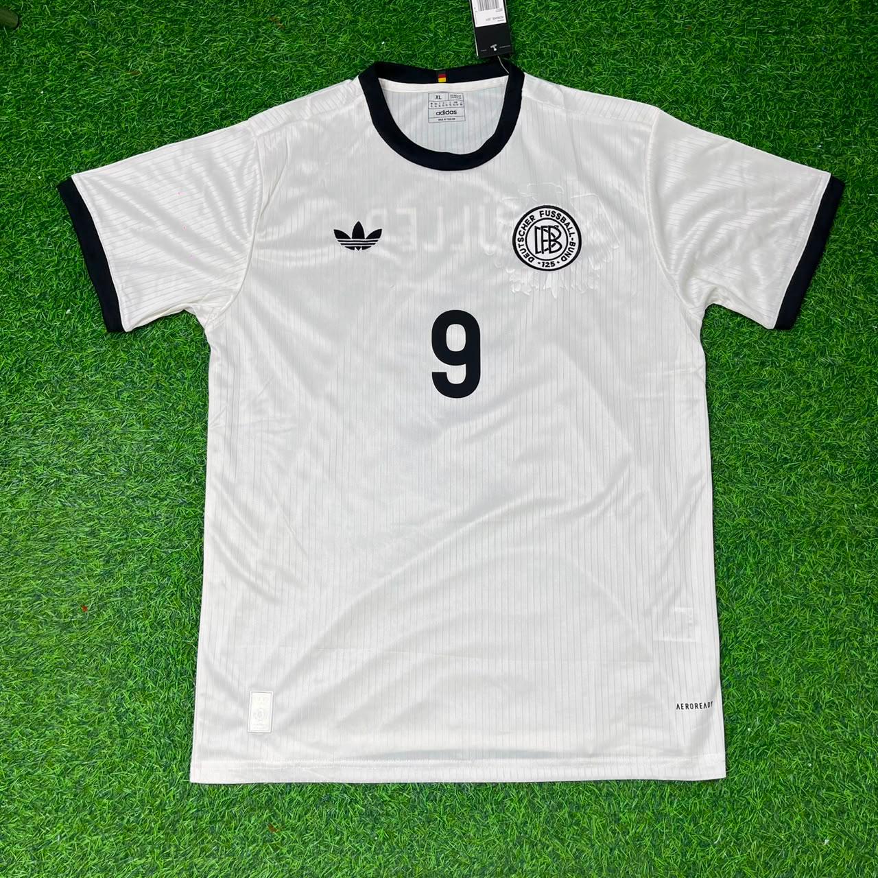 Gerd Müller Deutschland 125 Jahre Sonderedition Germany Weißes Fußballtrikot