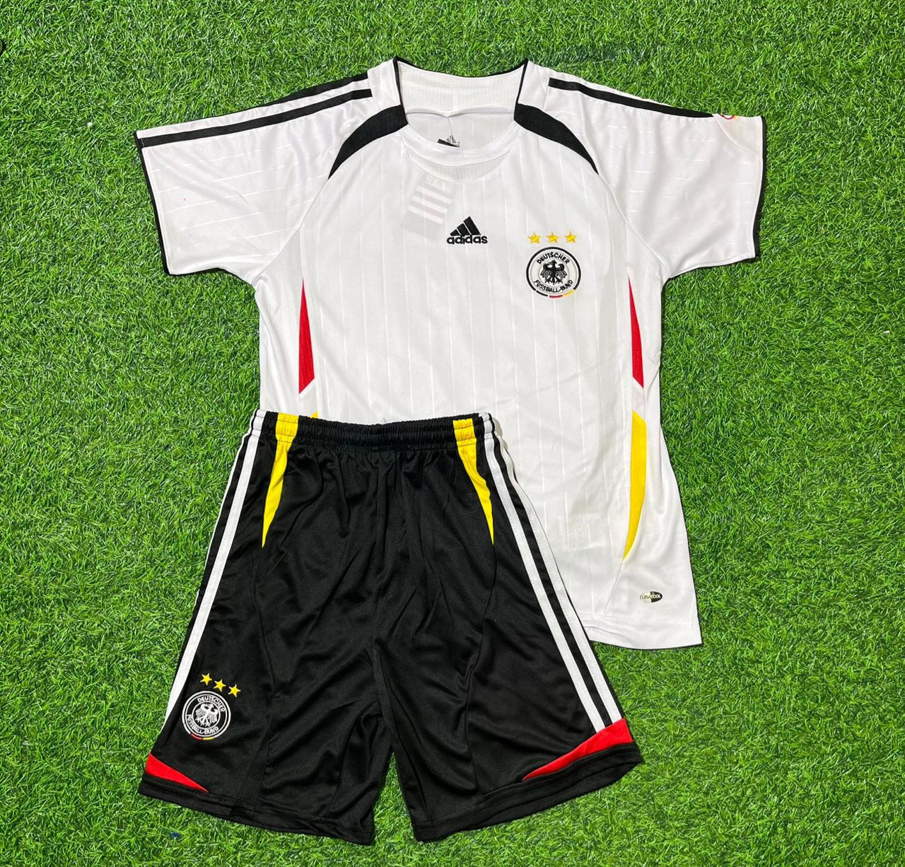 Torsten Frings Germany 2006 World Cup Kids White Retro Football Jersey Kit