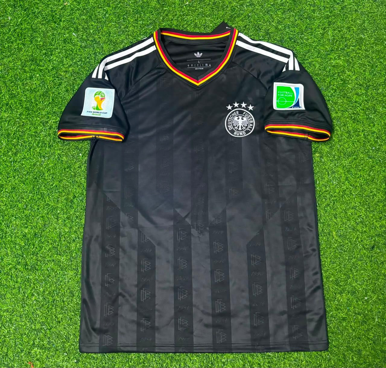 Germany 2014 World Cup Special Edition Black Retro Football Jersey