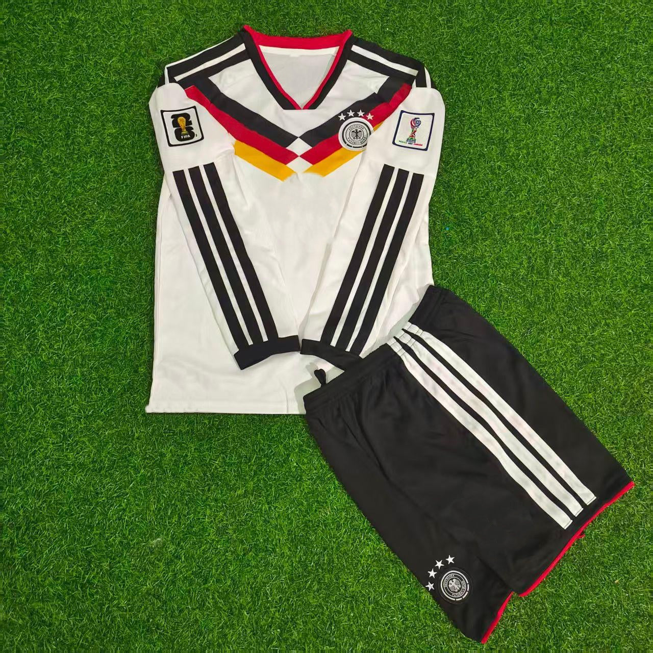 Germany 2026 World Cup Kids Long Sleeve Home Football Jersey Kit