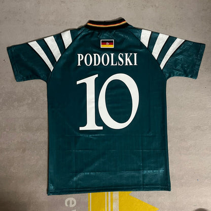 Germany Deutschland Lukas Podolski Retro Jersey Deutschland Weltmeisterschaft retro trikot Soccer Shirt