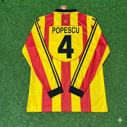 Gheorghe Popescu Galatasaray 1999-2000 Long Sleeve Retro Football Jersey