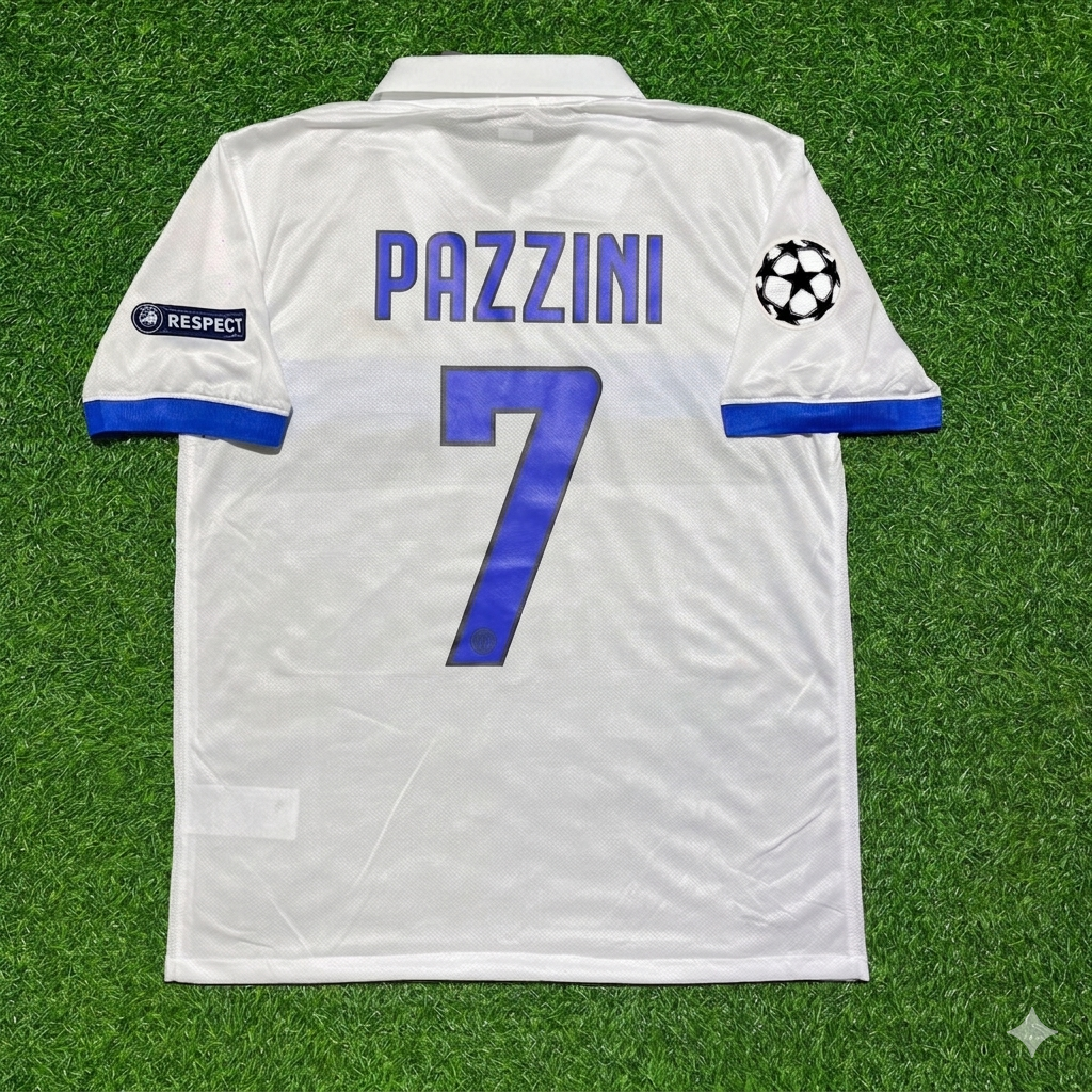 Giampaolo Pazzini Inter 2009/2010 White Retro Football Jersey