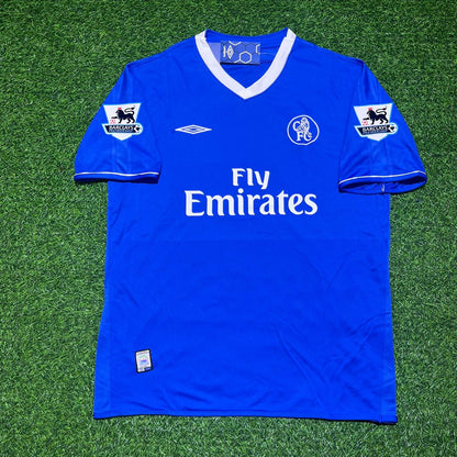 Gianfranco Zola Chelsea 2003 2005 Season Home Navy Blue Retro Jersey Trikot Soccer Shirt