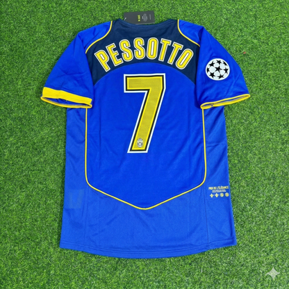 Gianluca Pessotto Juventus 2004-2005 Blue Retro Jersey | Kit | Trikot | Maillot Soccer Shirt
