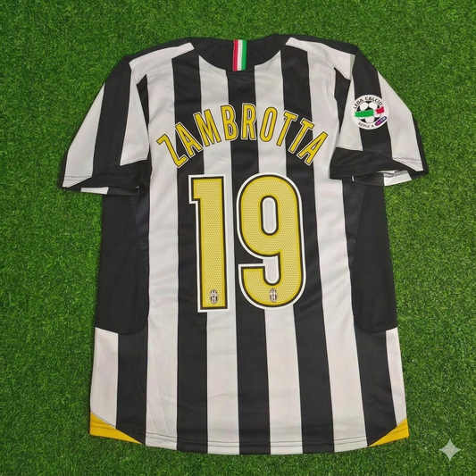 Gianluca Zambrotta Juventus 2005-2006 Retro Jersey | Kit | Trikot | Maillot Soccer Shirt