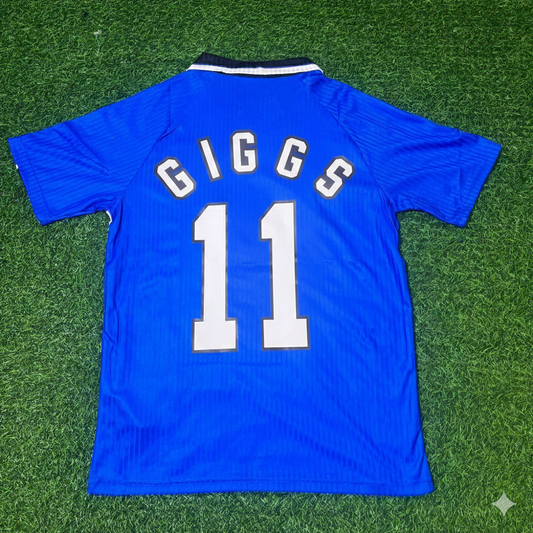 Ryan Giggs Manchester United 1996/1997 Blue Retro Football Jersey