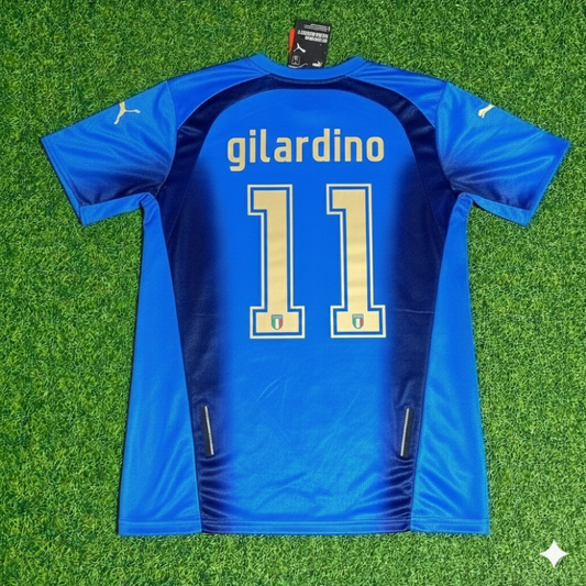 Alberto Gilardino 11  - Italy 2006 World Cup Final Retro Jersey Maillot Trikot Maglia Soccer Shirt