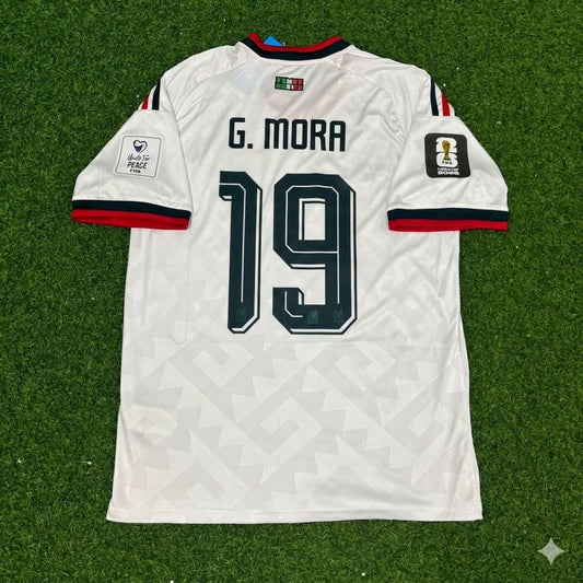 Gilberto Mora Mexico 2026 World Cup Home White Football Jersey