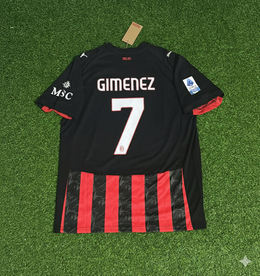 Santiago Giménez Ac Milan New Season Jersey Trikot Maillot