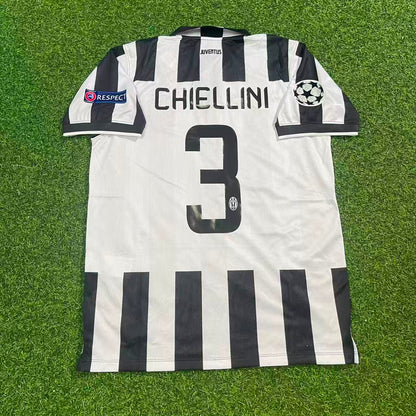 Giorgio Chiellini 3 Juventus 2014 2015 Retro Football Jersey Kit