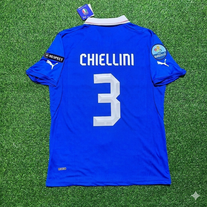 Giorgio Chiellini 3- Italien Euro 2012 Retro Heimtrikot