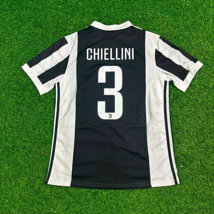 Giorgio Chiellini #3 Juventus 2017-2018 Retro Football Jersey